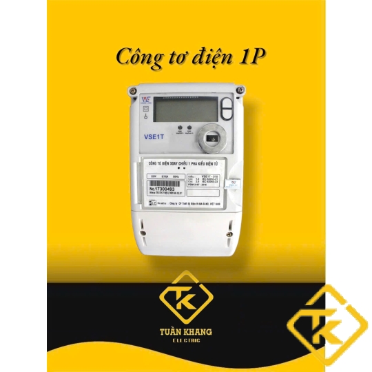 Công tơ điện tử VSE1T-510 Vinasino 1 pha gián tiếp nhiều biểu giá