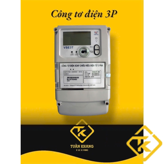 Công tơ điện tử Vinasino VSE3T-5B là công tơ 3 pha nhiều biểu giá ( ĐO 2 CHIỀU) 