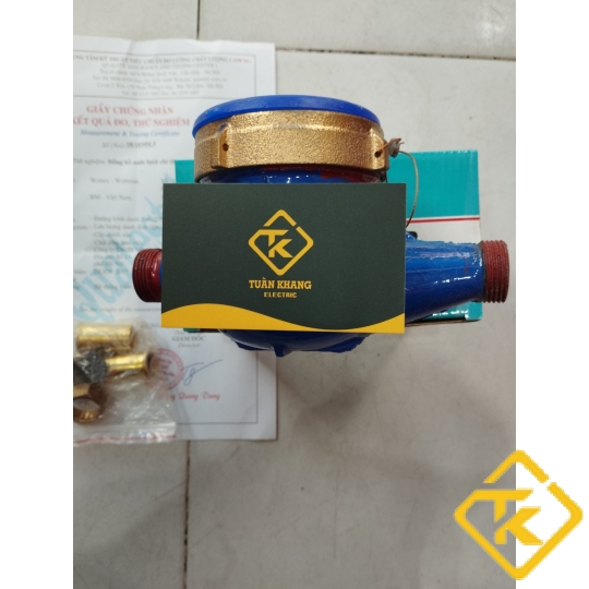 Đồng hồ nước DN15 đo lường nước lạnh CÓ KIỂM ĐỊNH,Đồng Hồ Đo Nước Sạch Sinh Hoạt - Chất Liệu Gang