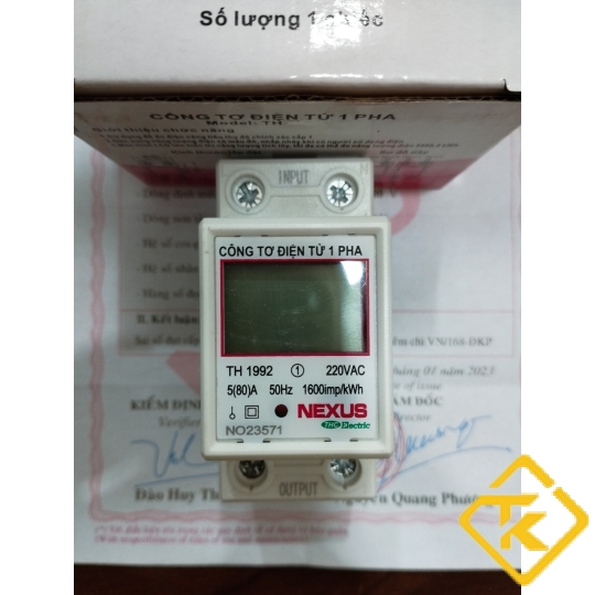 CÔNG TƠ ĐIỆN TỬ 1 PHA NEXUS 5(80)A-KIỂM ĐỊNH