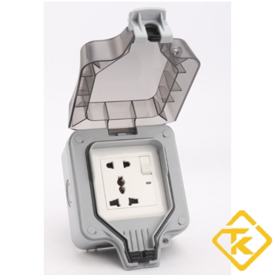 Ổ CẮM KÍN NƯỚC LSE CÓ CÔNG TẮC IP66 + Ổ CẮM KÍN NƯỚC CÓ USB