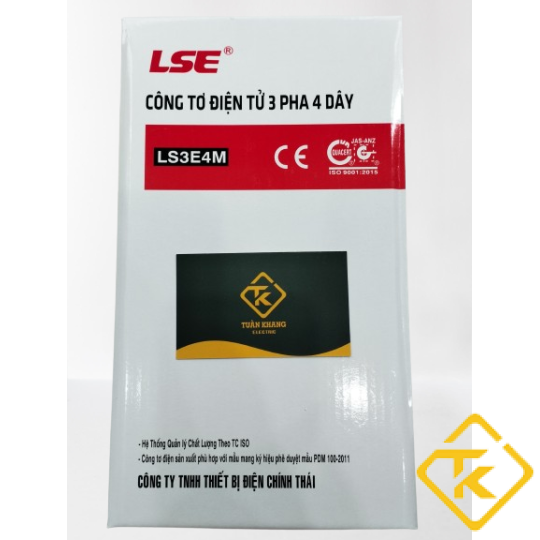 CÔNG TƠ ĐIỆN 3 PHA( ĐỒNG HỒ ĐIỆN 3 PHA) LSE 3 Pha 4 Dây Kiểu Điện Tử LS3E4M 3x10(120)A
