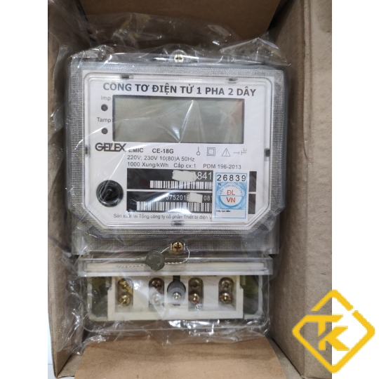 Công tơ điện tử EMIC 1 pha 2 dây 10(80)A -Emic CE-18G