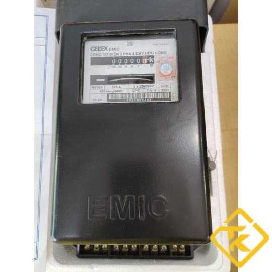CÔNG TƠ ĐIỆN 3 PHA GIÁN TIẾP EMIC 3 X 5 A