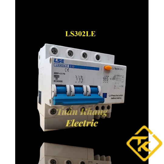 CẦU DAO CHỐNG GIẬT CHỐNG RÒ 3 PHA LSE RCB LS302LE 80A, 100A, 125A