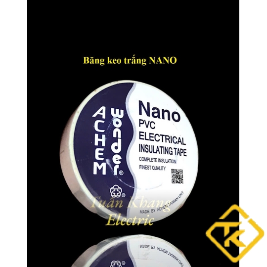 BĂNG KEO ĐIỆN NANO MÀU TRẮNG 20Y