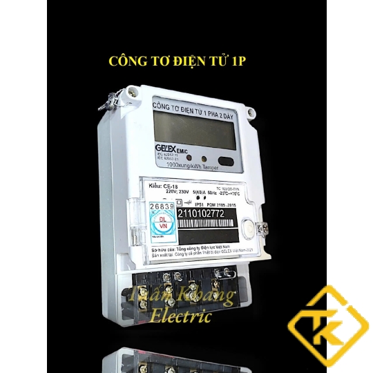 CÔNG TƠ ĐIỆN TỬ 1 PHA EMIC CE-18 -5(40)A