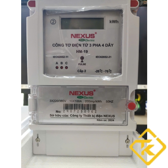 CÔNG TƠ ĐIỆN TỬ NEXUS 3 PHA 10(100)A-HM19