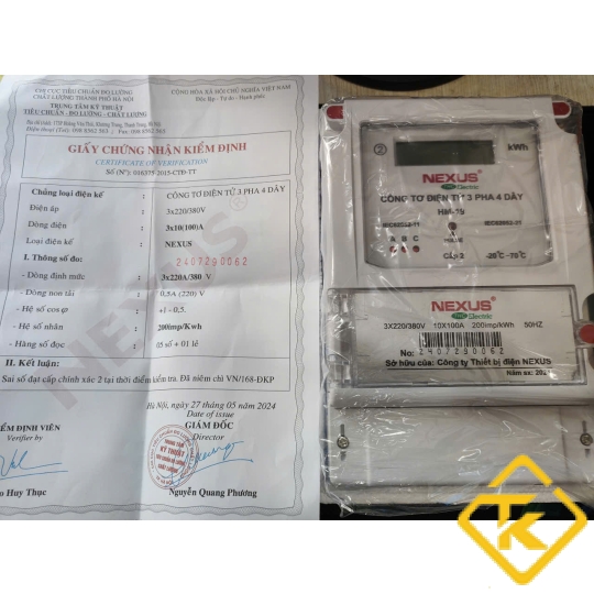CÔNG TƠ ĐIỆN TỬ NEXUS 3 PHA 10(100)A-HM19