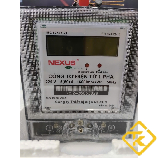 Công tơ điện tử 1 pha Nexus 5(60)A- TH-92