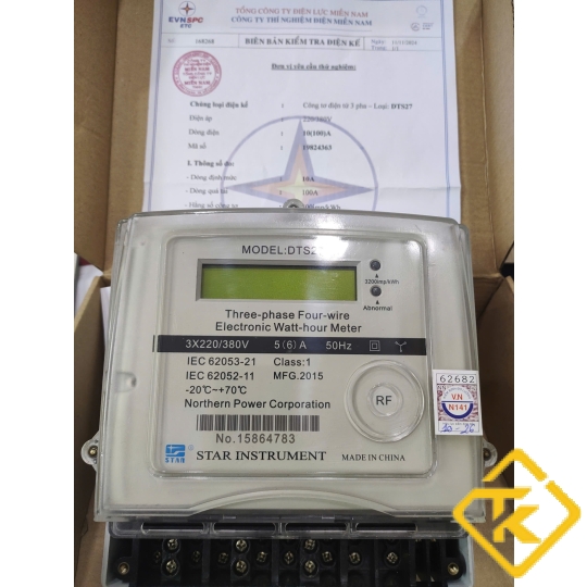 CÔNG TƠ ĐIỆN 3 PHA  GIÁN TIẾP DTS27- 5(6)A 