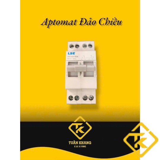 Aptomat đảo chiều dạng aptomat 2 tép 63A LSE - Cầu dao đảo tự động
