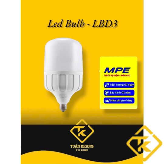 ĐÈN LED BULB 30W MPE LBD-30