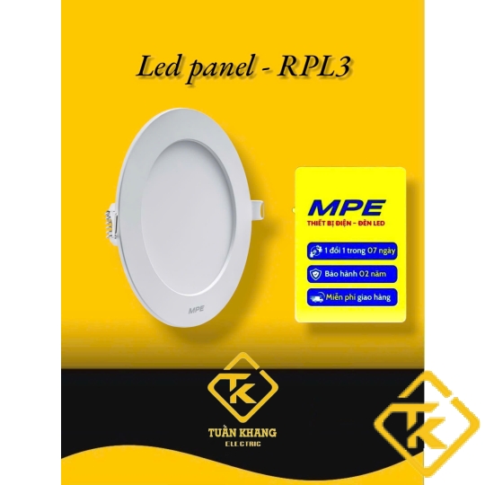 Đèn Led MPE Âm Trần RPL3 từ 7W-9W-12W chính hãng