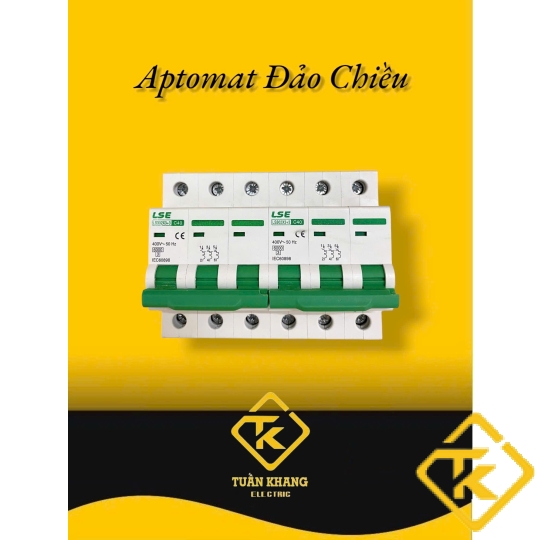 Aptomat đảo chiều dạng aptomat 3 pha 32A - 40A LSE - Cầu dao đảo tự động 