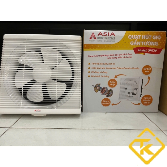 Quạt Hút Gió Âm Tường QHT30 ASIA LIGHTING