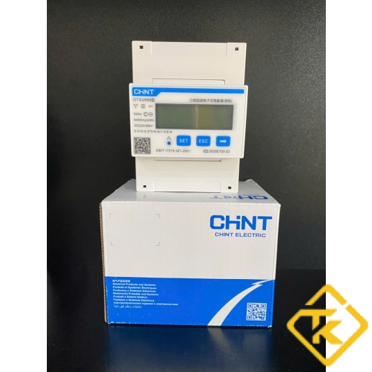 Công tơ điện tử 3 pha gián tiếp Chint DTSU666 đa chức năng
