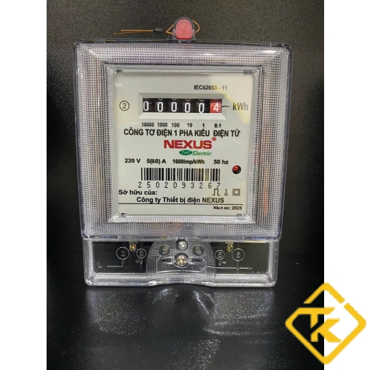 Công tơ điện tử 1 pha Nexus 5(60)A- TH-92