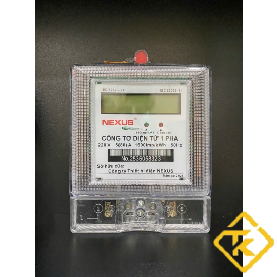 Công tơ điện tử 1 pha Nexus 5(60)A- TH-92