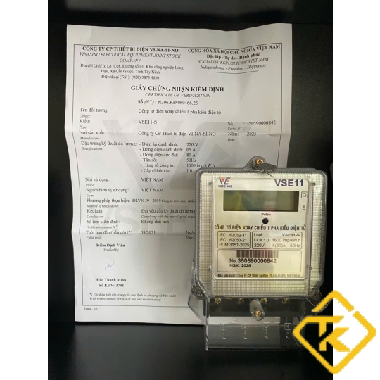 CÔNG TƠ ĐIỆN TỬ 1 PHA VSE11-S 5(80)