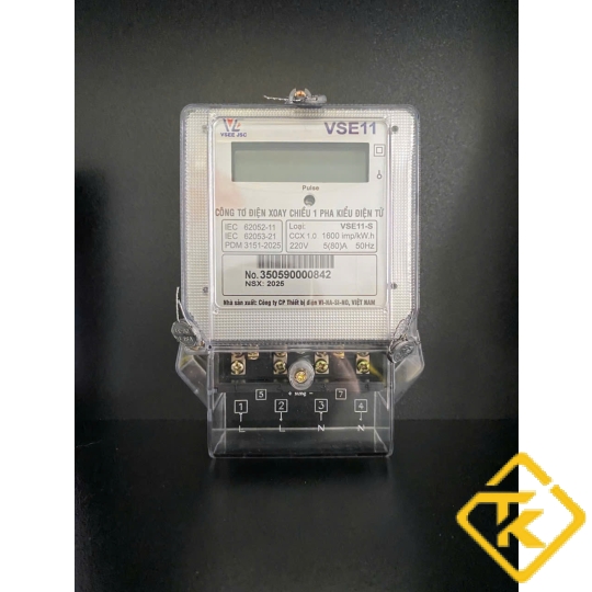 CÔNG TƠ ĐIỆN TỬ 1 PHA VSE11-S 5(80)