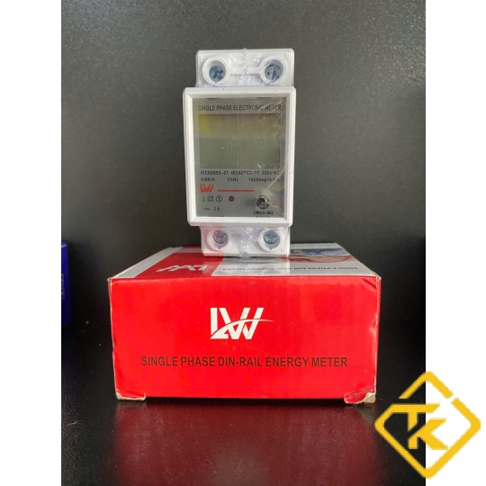 Đồng hồ điện tử 1 pha LS Mini - Hiển thị 4 thông số - Có nút Reset