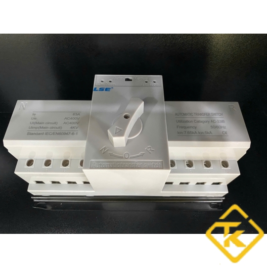 Bộ chuyển đổi nguồn tự động ATS LSE LSQ3R-2P/4P thanh ray DIN