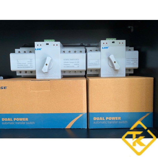  Bộ chuyển đổi nguồn tự động ATS LSE LSQ3R-2P/4P thanh ray DIN