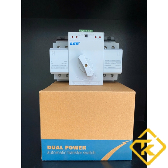  Bộ chuyển đổi nguồn tự động ATS LSE LSQ3R-2P/4P thanh ray DIN