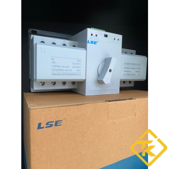  Bộ chuyển đổi nguồn tự động ATS LSE LSQ3R-2P/4P thanh ray DIN