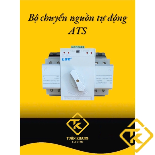 Bộ chuyển đổi nguồn tự động ATS LSE LSQ3R-2P/4P gắn thanh ray DIN