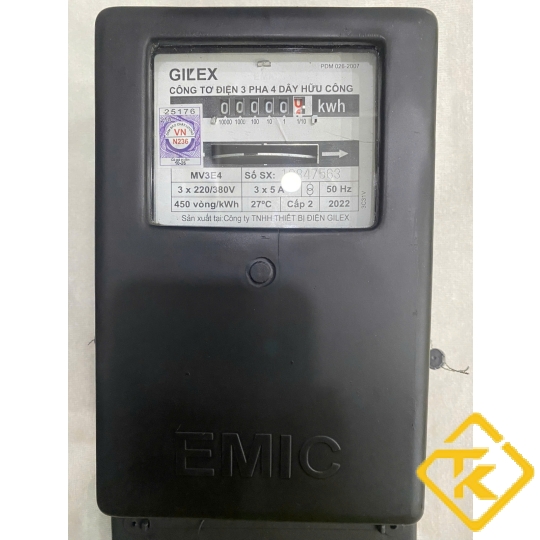 CÔNG TƠ ĐIỆN 3 PHA GIÁN TIẾP GIL'EX 3 X 5A