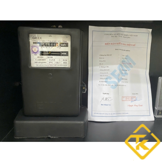 CÔNG TƠ ĐIỆN 3 PHA GIÁN TIẾP GIL'EX  3 X 5A