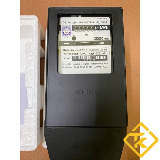 Công tơ điện 3 pha GELEX EMIC 50(100) Đo trực tiếp