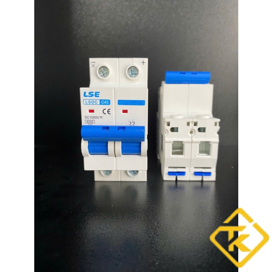 MCB DC 2 PHA 1000V, APTOMAT DC, THIẾT BỊ ĐÓNG NGẮT DC CHO ĐIỆN NLMT
