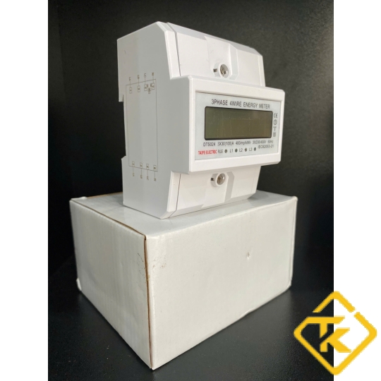 Công tơ điện tử 3 pha 4 dây trực tiếp 100A TAIYE/EARU - dạng thanh ray  DTS024/EA771