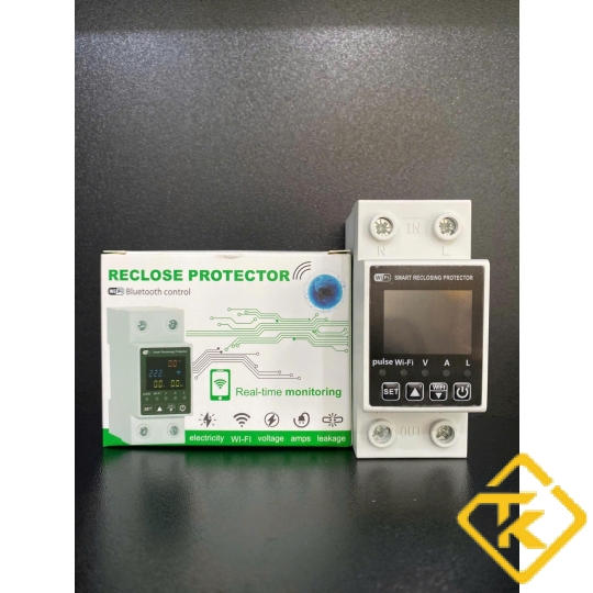 Công tơ điện tử 1 pha kết nối wifi dạng thanh ray Tuya Smart Life 63A