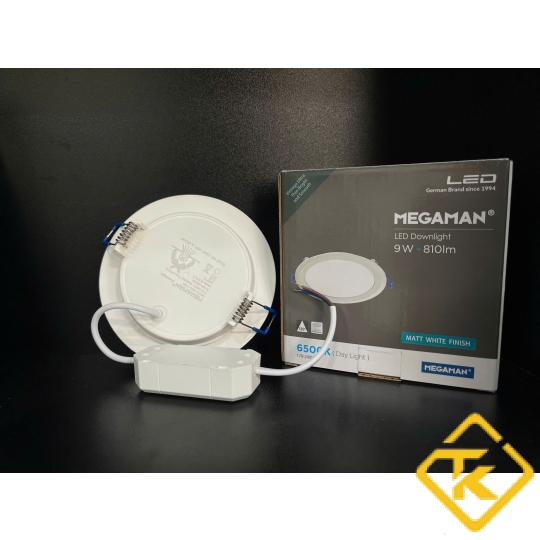 Đèn LED âm trần siêu mỏng Megaman MQTL1127-Y-9W 6500k trắng chính hãng