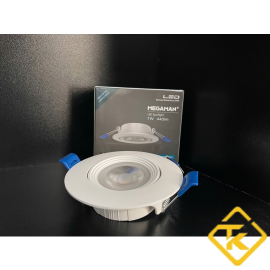 Đèn Led âm trần  Megaman FDS72900v1-7W 3000K/4000K chính hãng