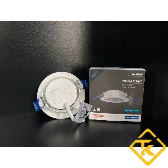 Đèn Led âm trần  Megaman FDS72900v1-7W 3000K/4000K chính hãng