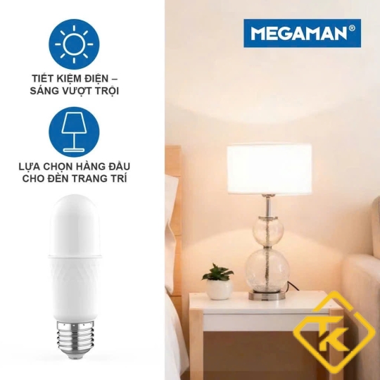 Bóng đèn trụ tròn dài Led Stick Megaman YTP 5W-15W an toàn tiết kiệm