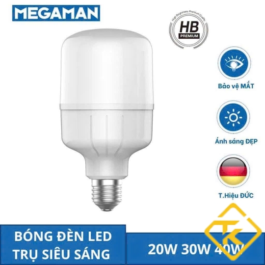 Đèn LED trụ Megaman  YYT-HB 20W-60W chính hãng