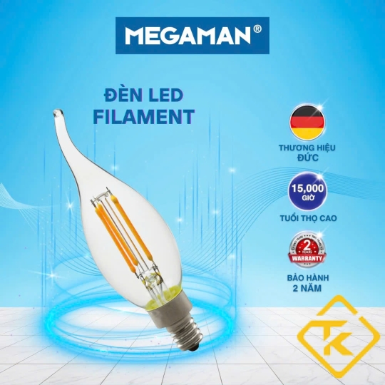  Bóng LED Filament Megaman 4W C35/G45 đơn giản hiện đại