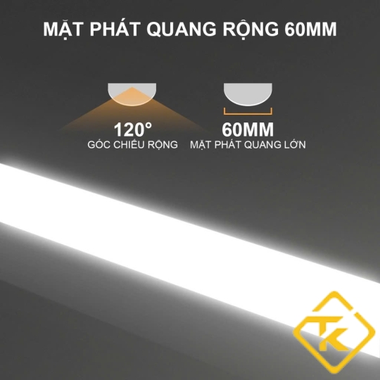 Đèn Led Bán Nguyệt Batten 1m2 Megaman MXL2129 60W 6500K Siêu Sáng Tiết Kiệm Điện
