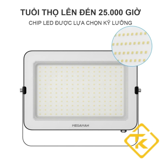 Đèn pha LED Megaman ZDL3027 50W 200W IP65 chính hãng, tiết kiệm