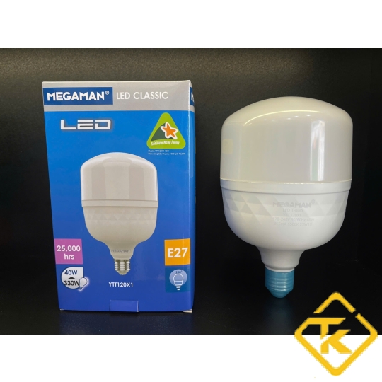 Bóng đèn LED trụ T Bulb Megaman đuôi E27 30W 40W siêu sáng