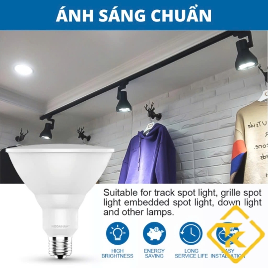  Bóng đèn LED PAR Megaman PAR30/PAR38 chính hãng tiết kiệm điện  